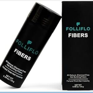 NWT Folliflo Fibers Dark Brown Hair Building Fibers 0.88 oz Fiber Spray